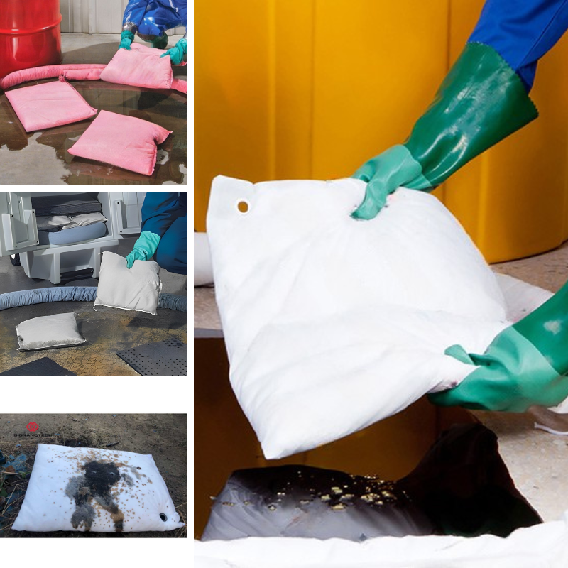 Gối thấm hút BIGNANOTECH - giải pháp tiên phong cho sự cố tràn đổ